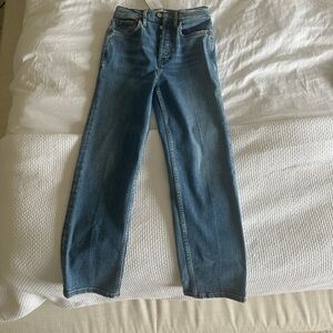Redone 70s stove pipe denim